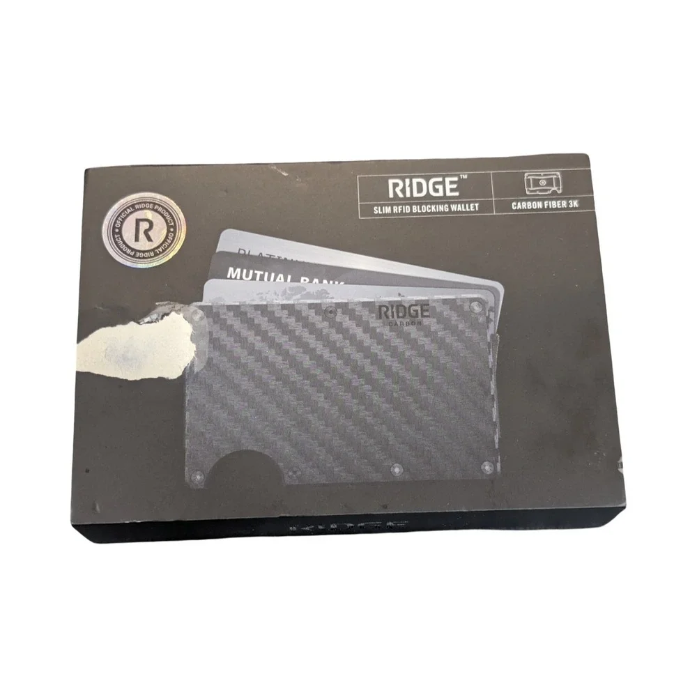 Qq8O The Ridge RFID Blocking Wallet with Cash Strap Carbon Fiber 3k OB